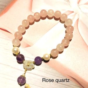 Semi precious stones elastic stretch bracelets. Sold per piece